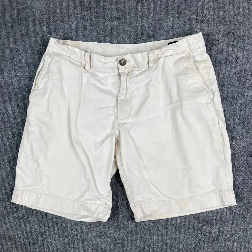 Polo Ralph Lauren Shorts Mens 35 White Chino Casual Classic Fit Preppy‎
